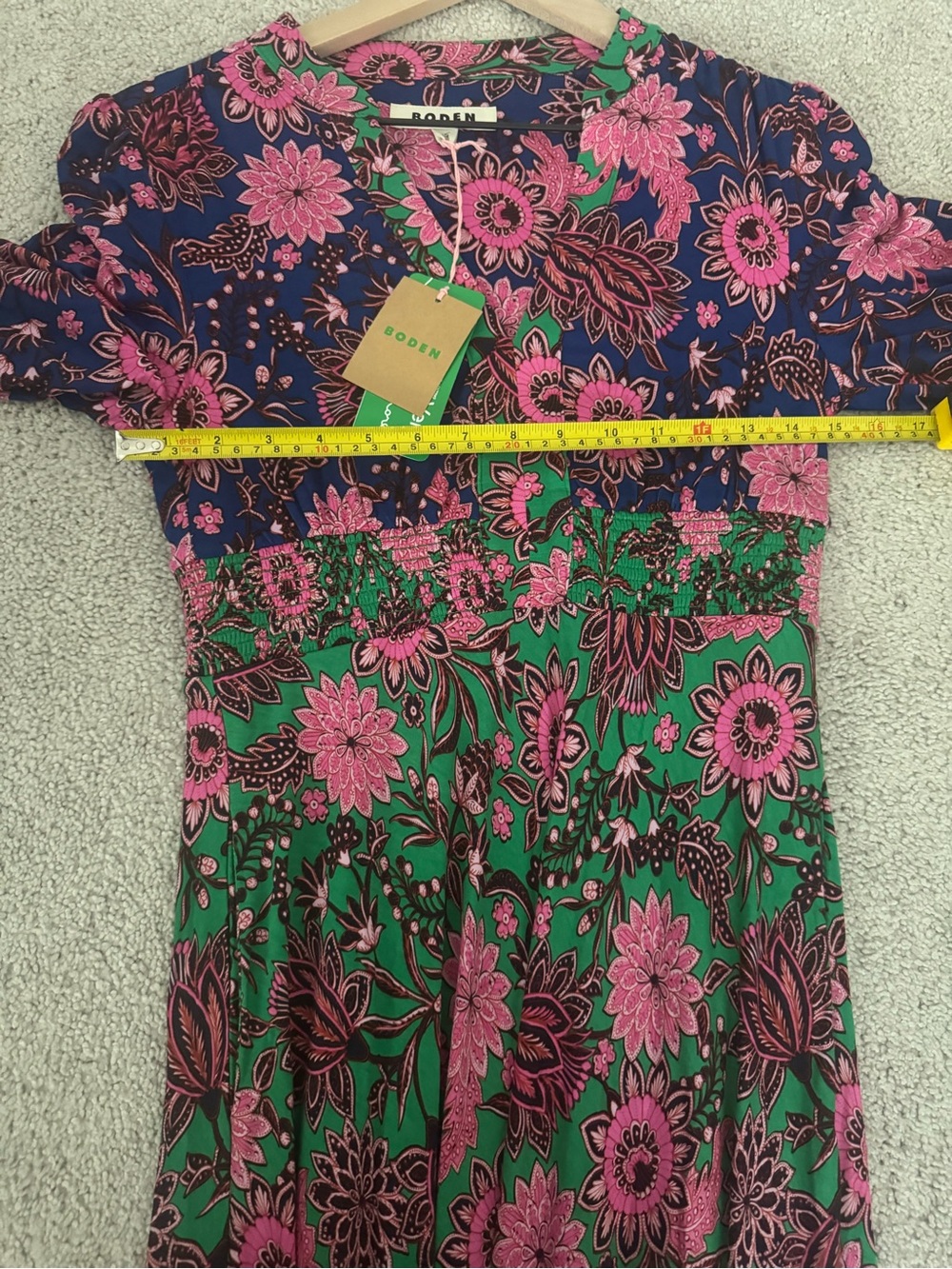 Boden Ivy Floral Smocked Midi Dress New With Tags - 6P - Picture 9 of 11